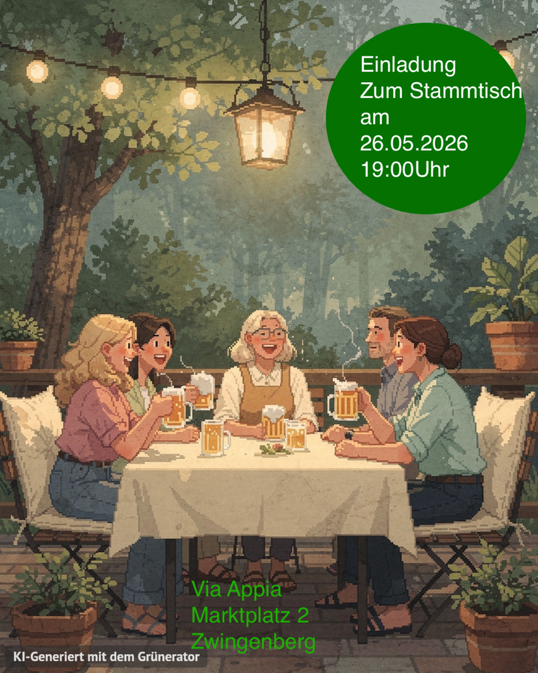 Einladung zum offenen Stammtisch