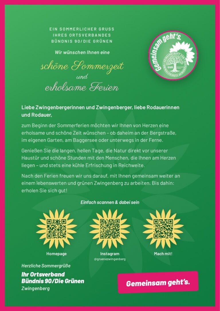 Sommergrüße